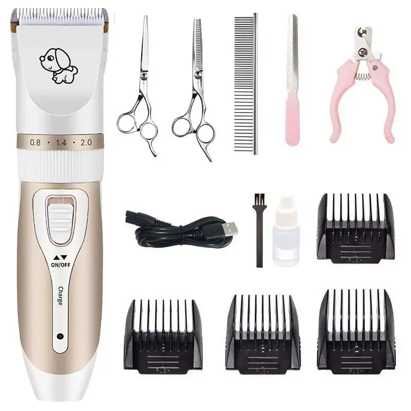 Rechargeable Pet Hair Clipper Grooming Set - Paw Needs Love